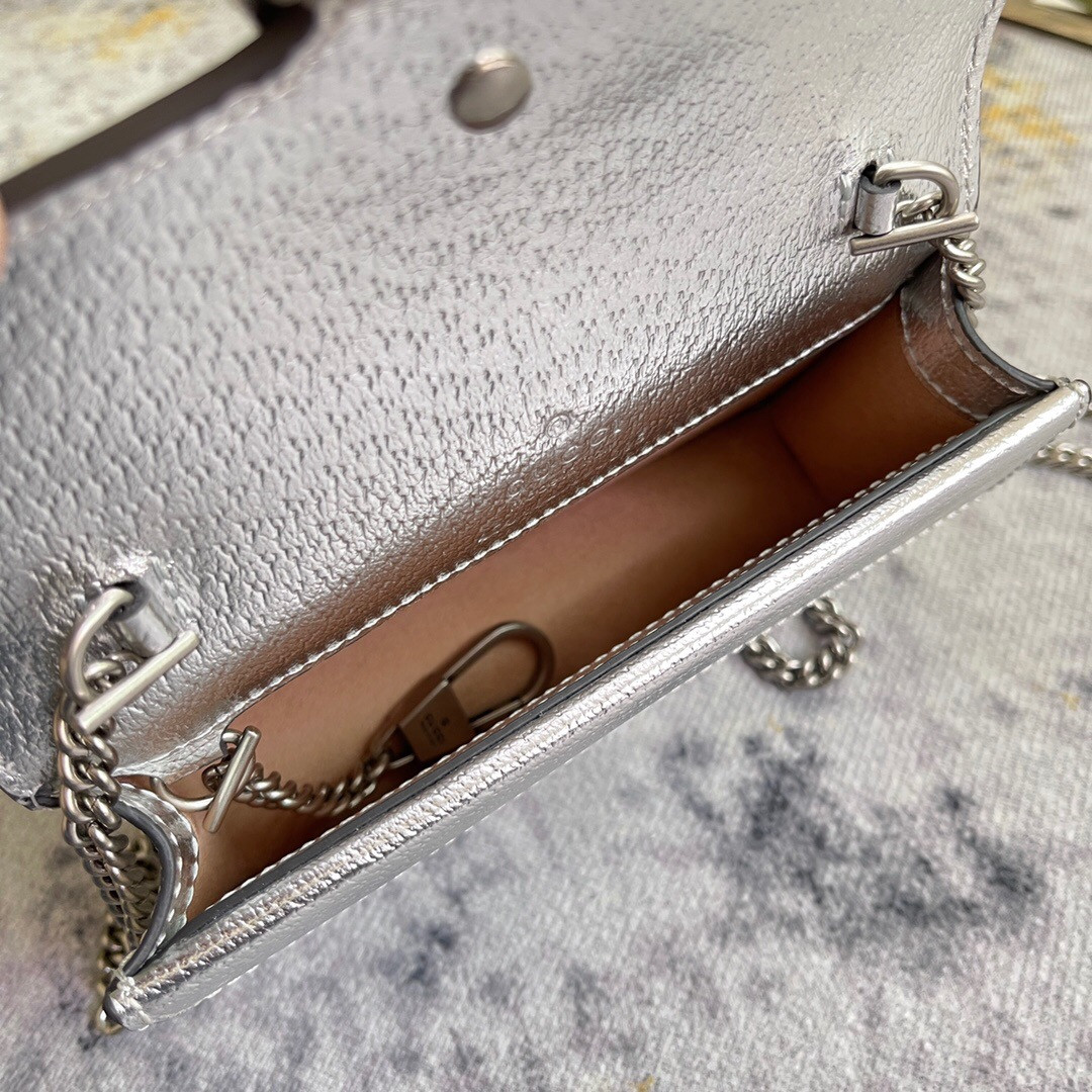 g*u*i dionysus S*per mini bag 6.5"wx3.9"hx1.6"d